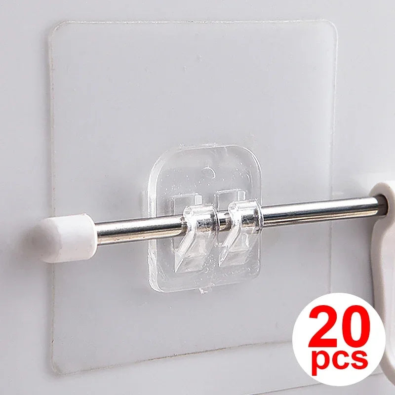 Transparent Self-Adhesive Wall Hooks