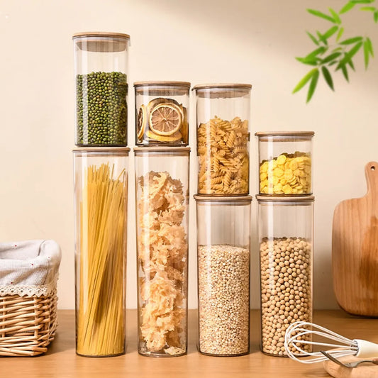 Clear Pantry Organizer Jars