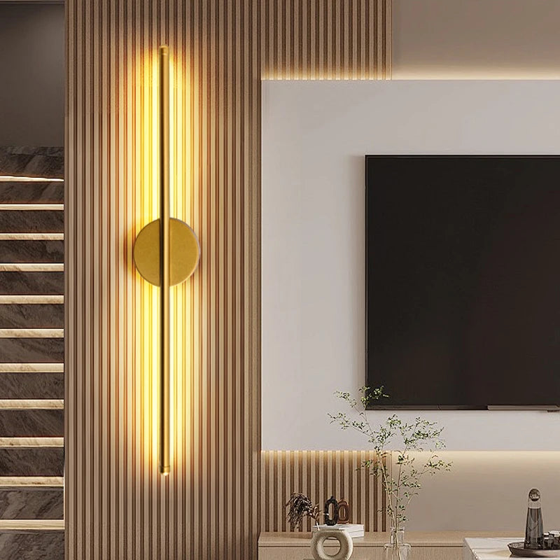 Modern Gold & Black LED Wall Sconce