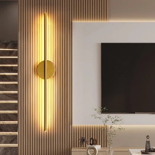 Modern Gold & Black LED Wall Sconce
