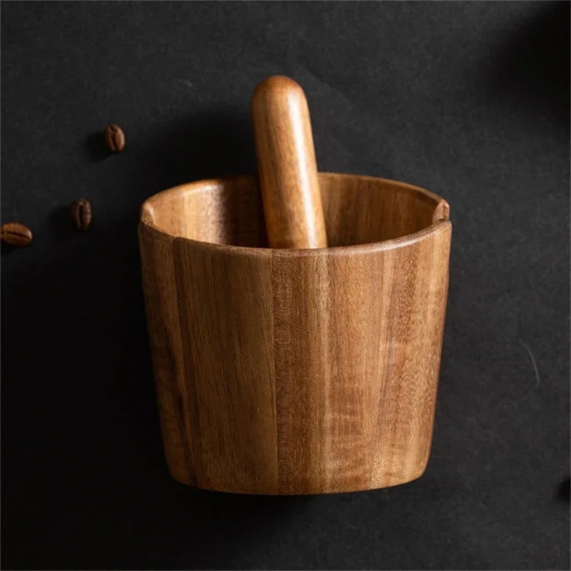 Acacia Wood Coffee Knock Box