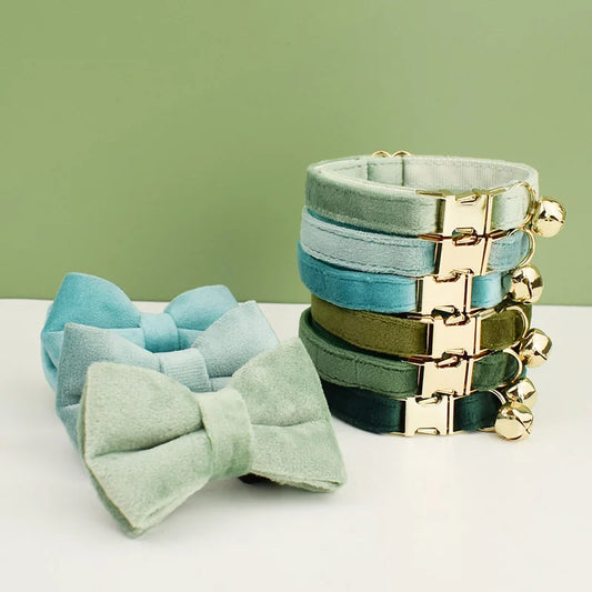 Personalized Velvet Cat Collar