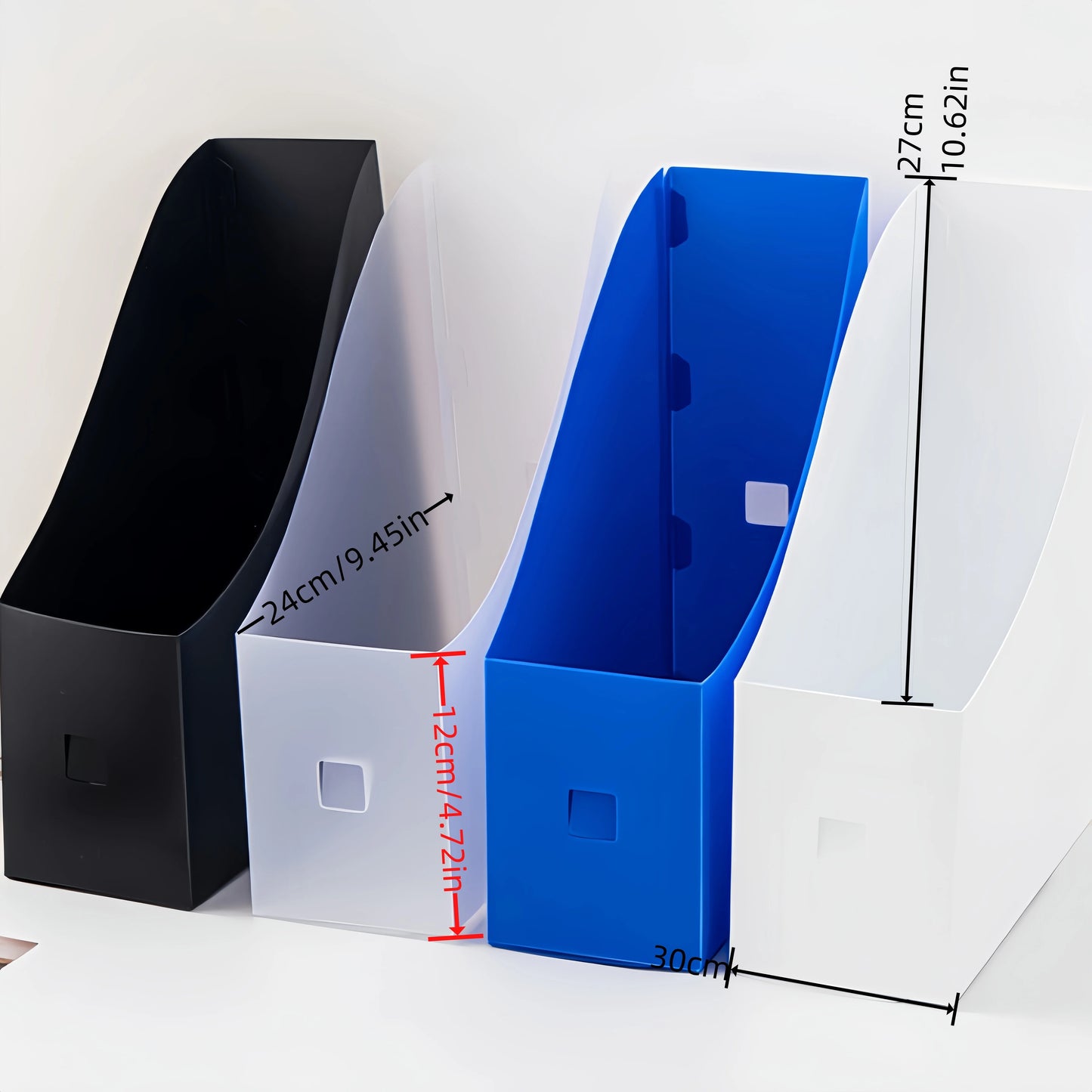 Plastic Book Organizer Storage Rack
