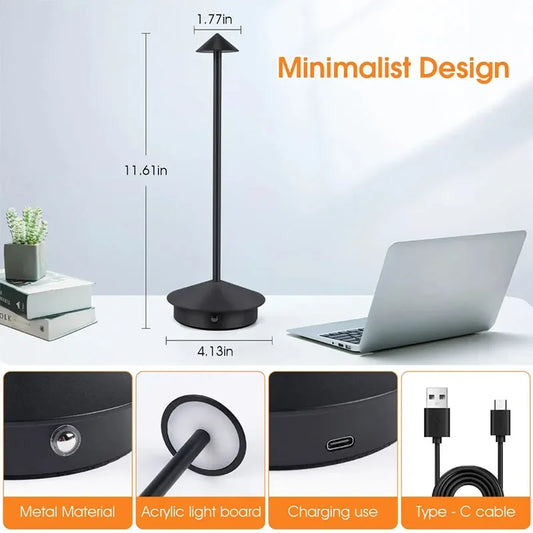 Dimmable 3 Colour Touch Bedside Light