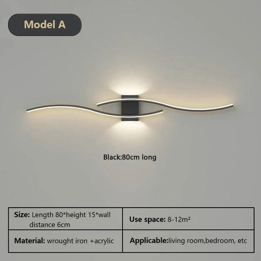 Dimmable Aluminium Wall Light for Bedroom & Living Room