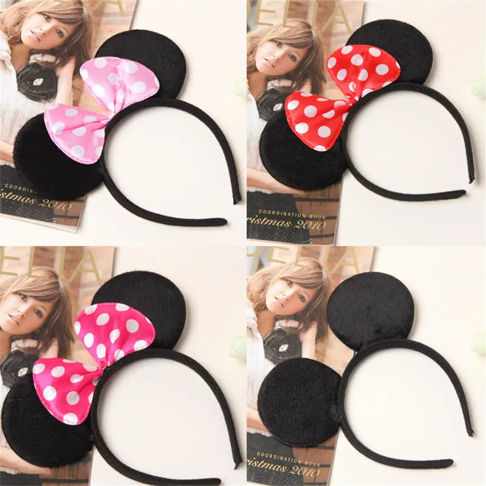 Minnie Mouse Ears Sequin Headband