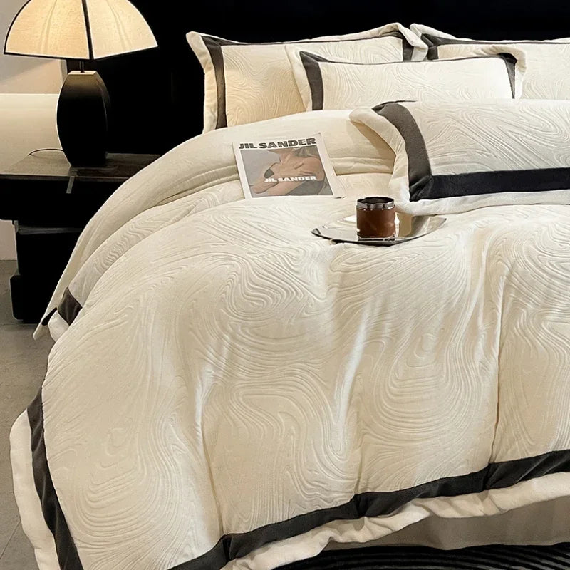 Luxury Milk Velvet Duvet Cover Set