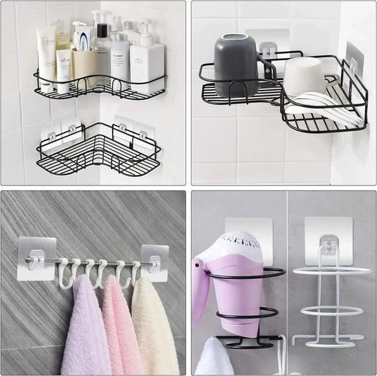 Transparent Self-Adhesive Wall Hooks