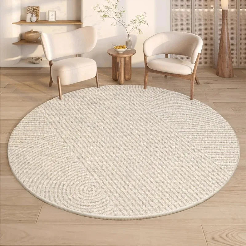 Modern Round Non-Slip Rug for Bedroom