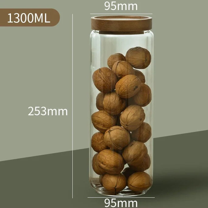 Glass Airtight Storage Bottle Jar