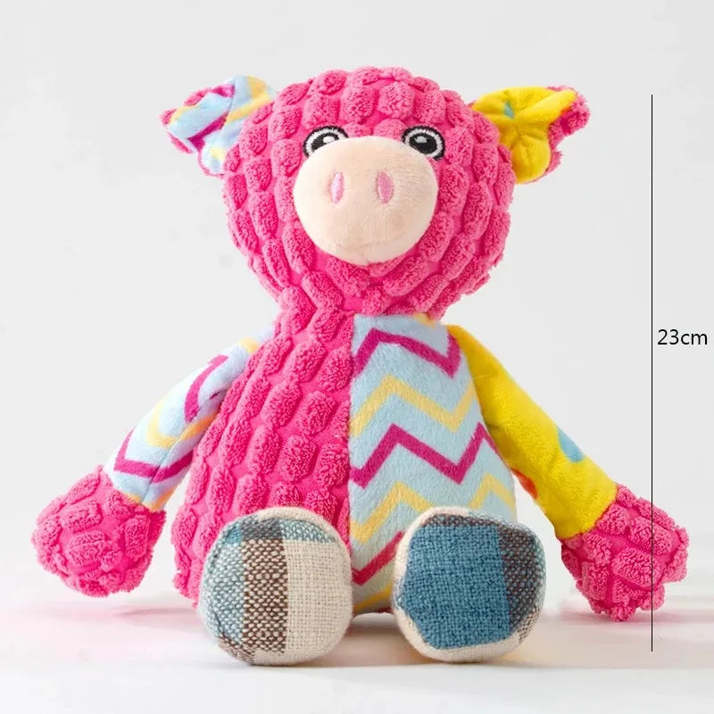 Plush Squeaky Dog Toy – Interactive Chew Toy