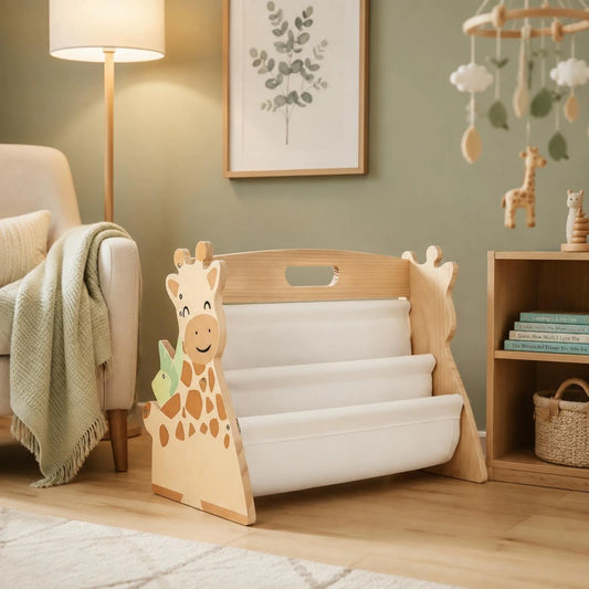 Giraffe Wooden Kids Bookshelf