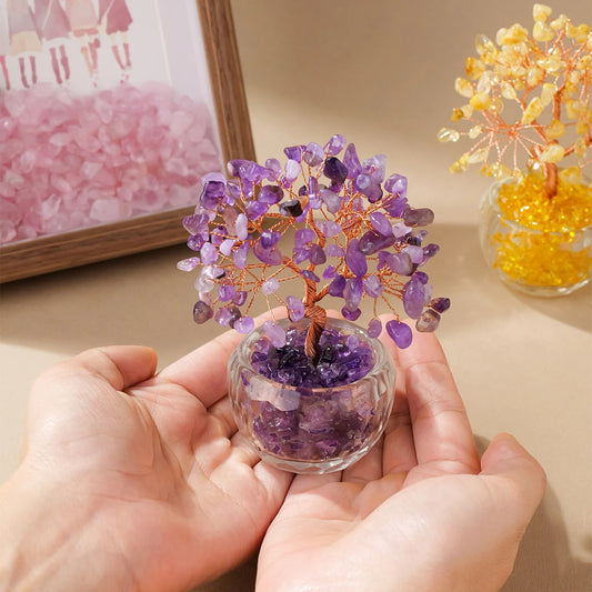 Natural Crystal Money Tree Ornament