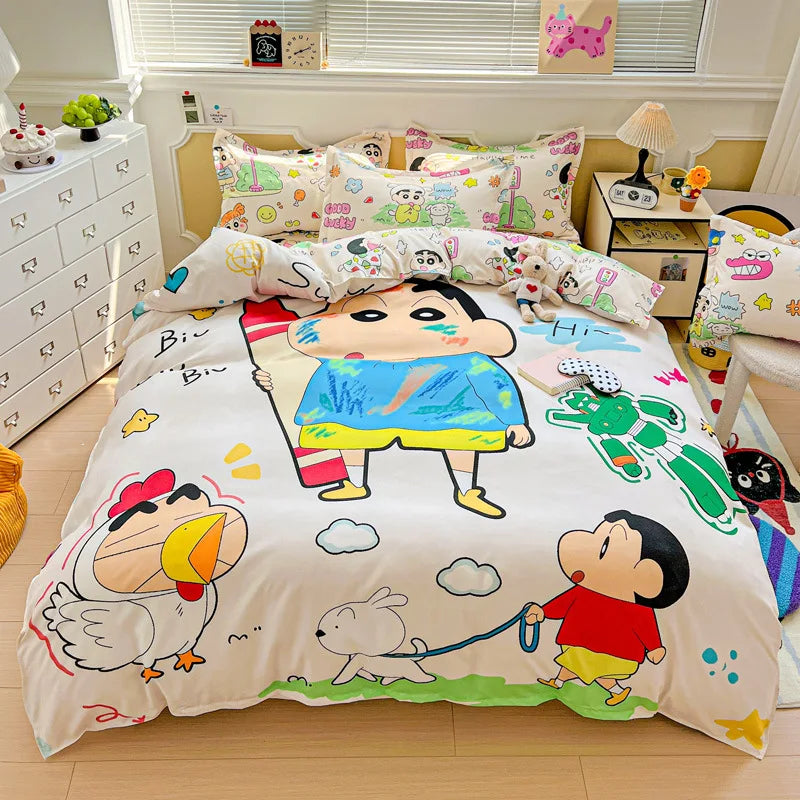Cartoon Anime Duvet Cover Set