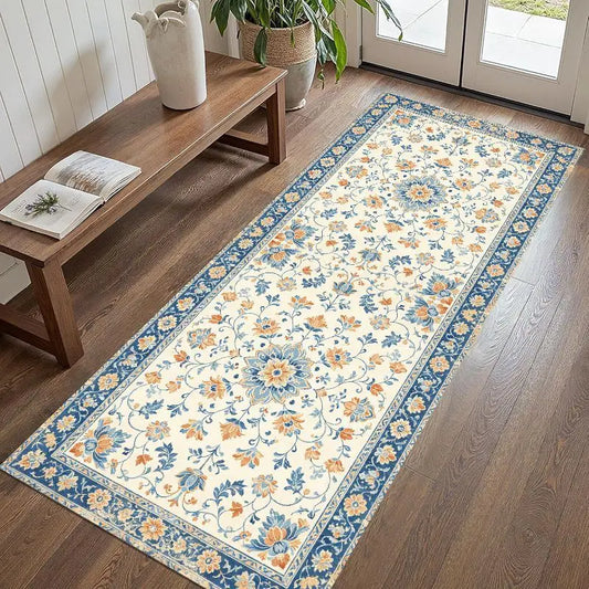 Vintage Floral Hallway Runner Rug