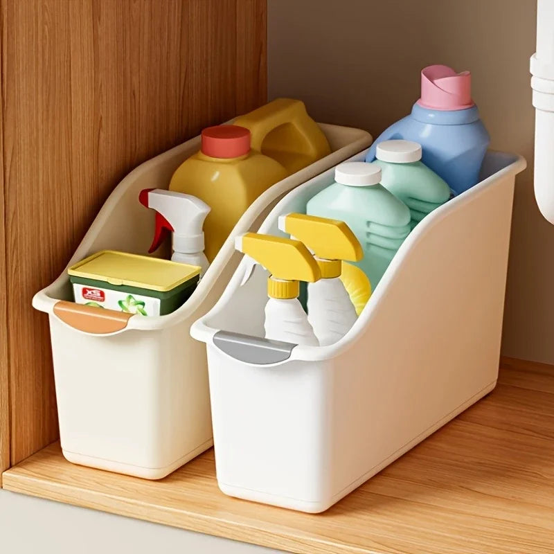 Curved Plastic Storage Bin Set