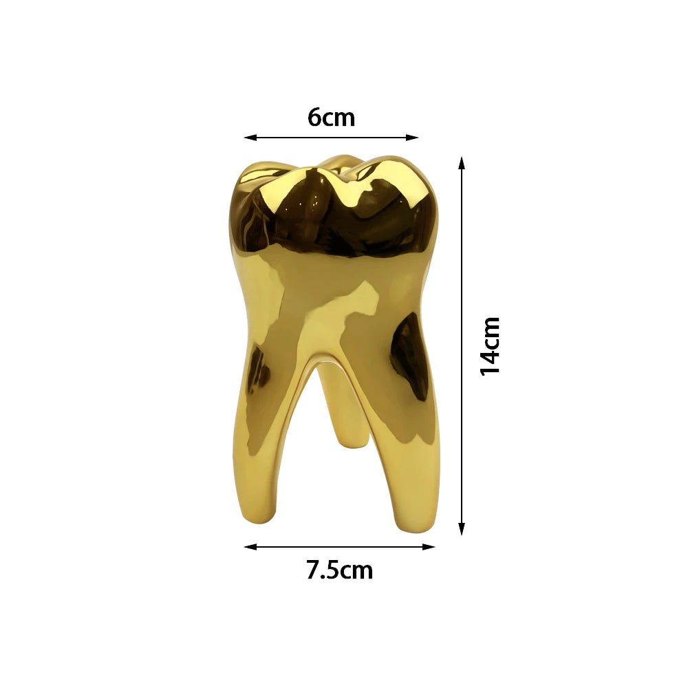 Dentist Tooth Resin Figurine Office Desk Decoration