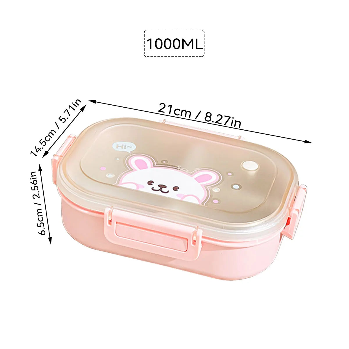 Compartment Lunch Box – Portable Microwave-Safe Food Container