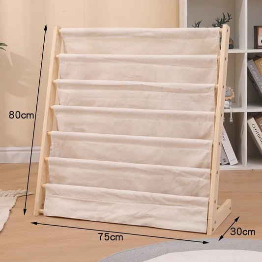 Multi-layer Wooden Kids Bookshelf