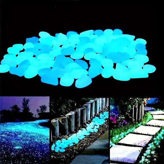 100PCS Glow in the Dark Pebbles