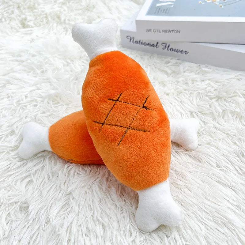 Plush Duck Dog Toy