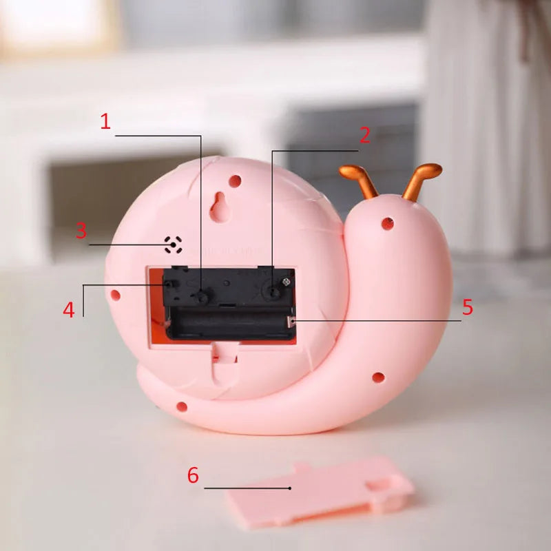 Children's Cartoon Snail Alarm Clock