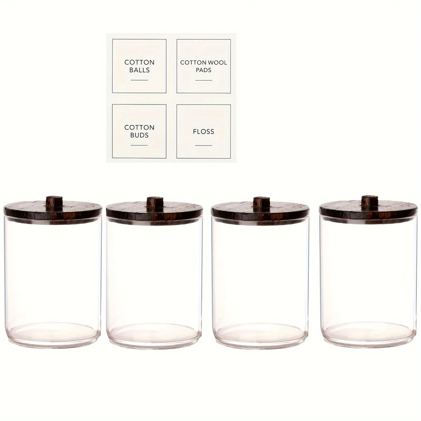 Qtip Holder Dispenser Jars