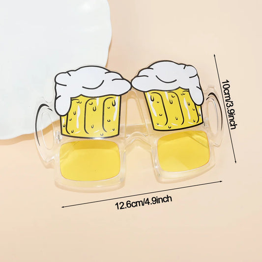 Tropical Luau Party Glasses Photo Props Set