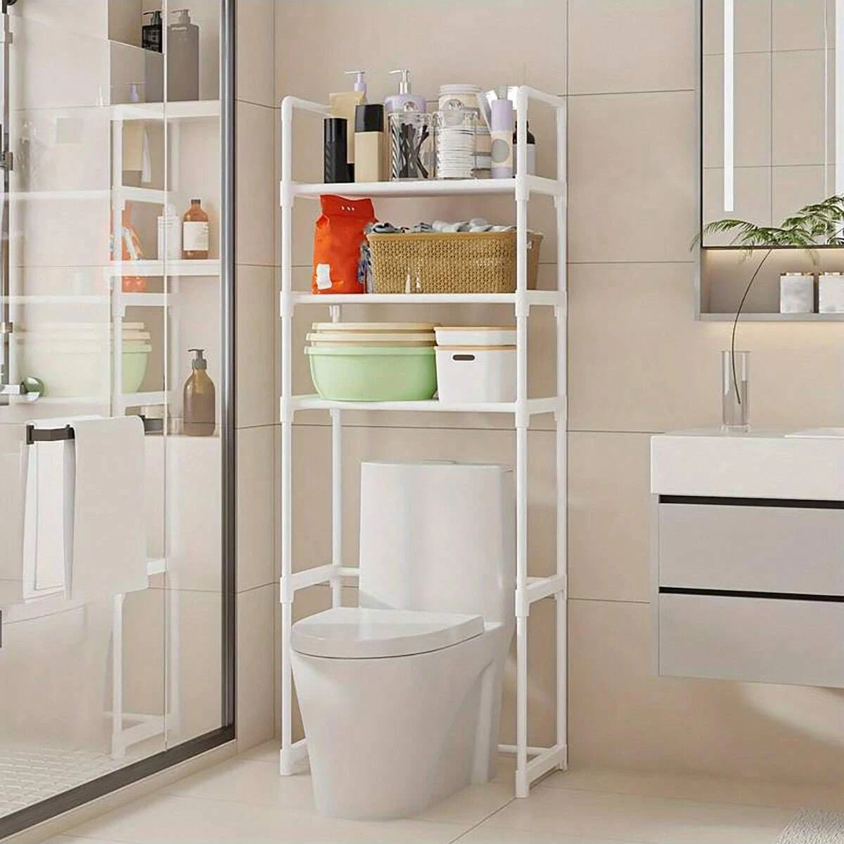 3-Tier Over Toilet Storage Rack