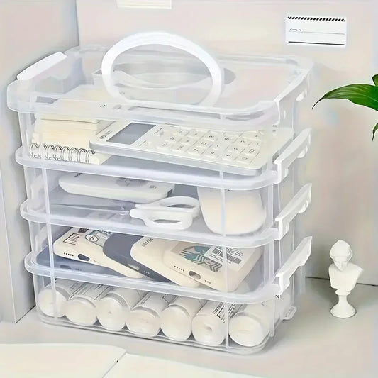 4-Tier Stackable Storage Box