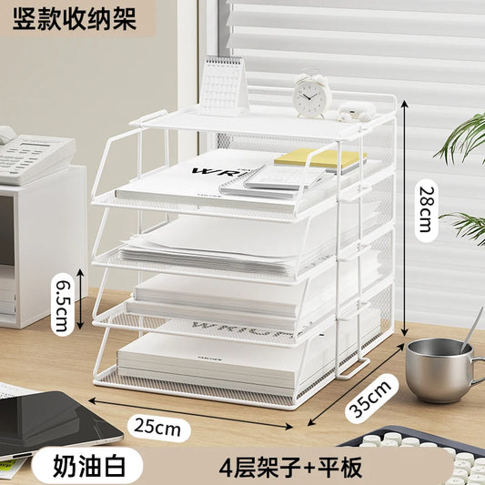 Office File Box Desktop A4 Document Organizer