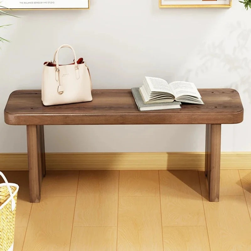 Solid Wood Entryway Bench