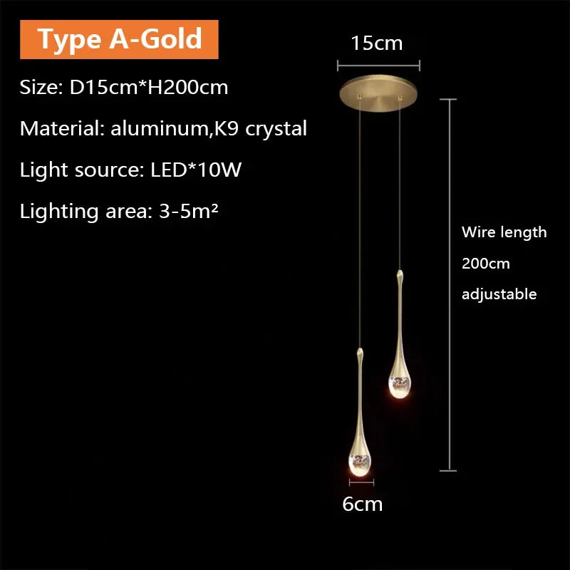 Crystal LED Pendant Light
