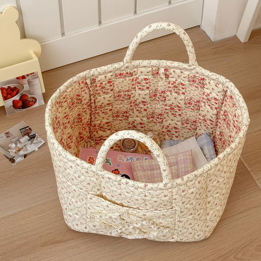 Floral Foldable Storage Basket