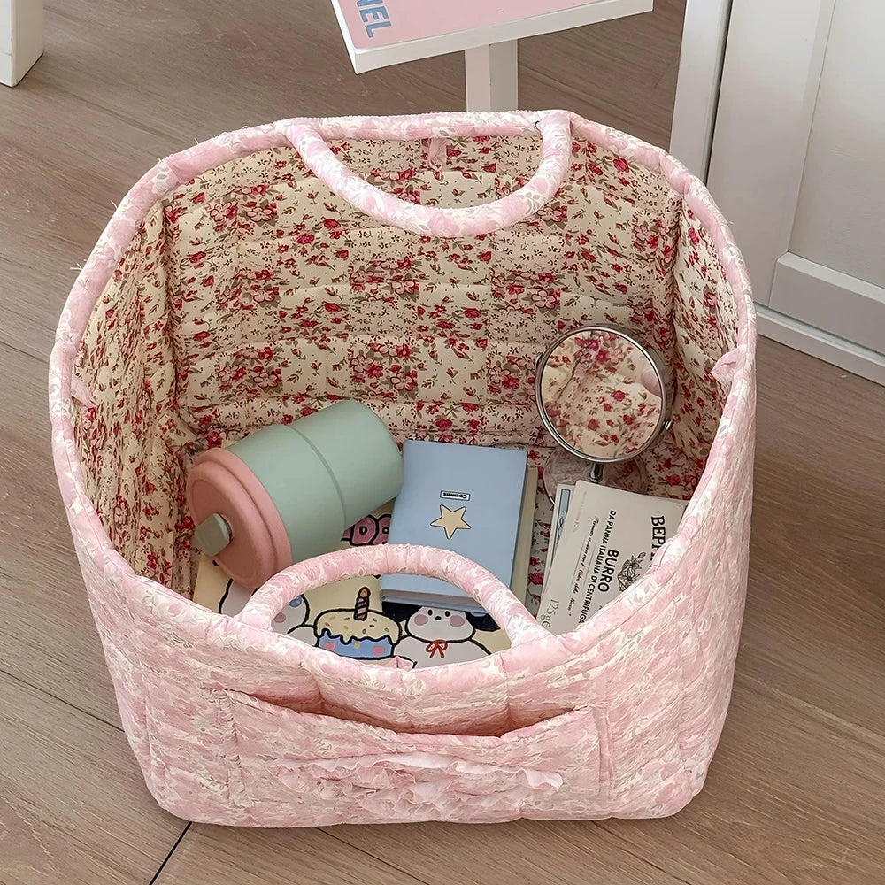 Floral Foldable Storage Basket