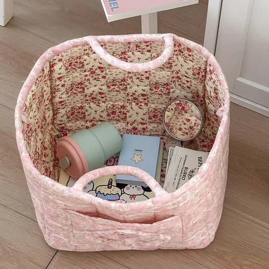 Floral Foldable Storage Basket