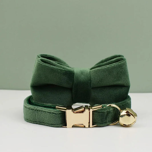 Personalized Velvet Cat Collar