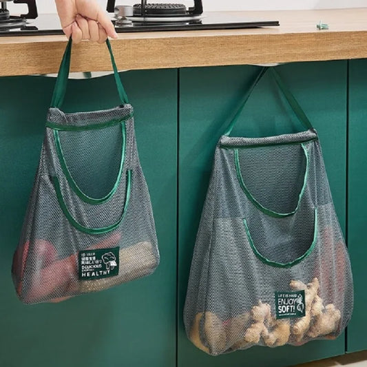 Reusable Hanging Mesh Storage Bag