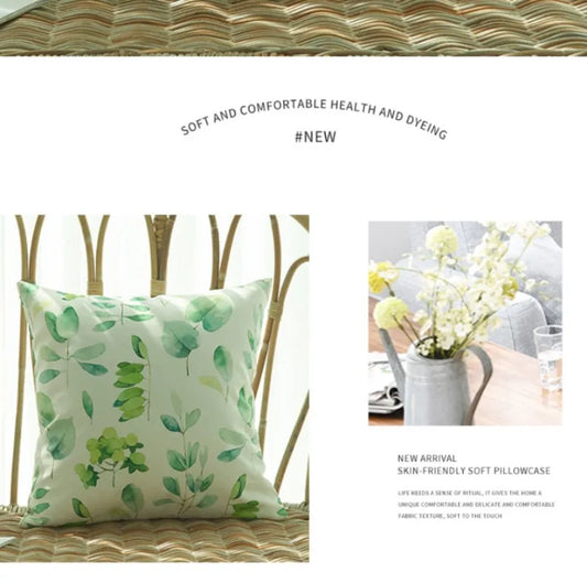 Tropical Palm Leaf Outdoor Cushion Cover