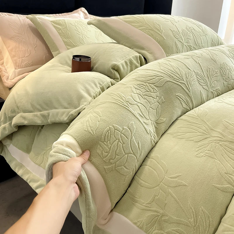Luxury Milk Velvet Duvet Cover Set
