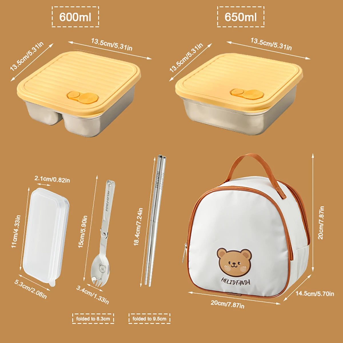 Stackable Leak-Proof Food Container for Meals, Fruits & Salads