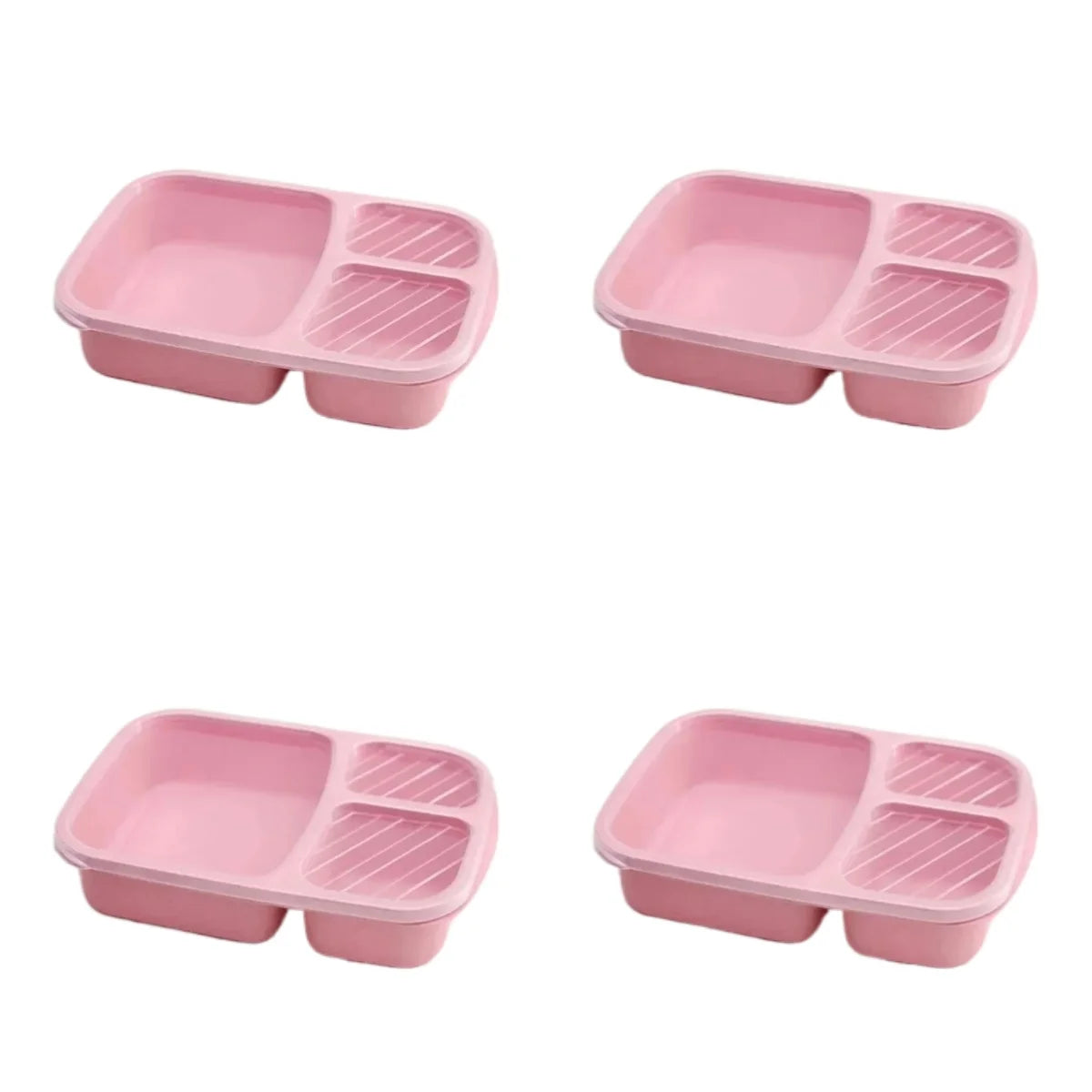3 Compartment Food Storage Container for Meal Prep & School Lunches
