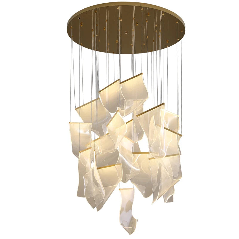 Modern LED Spiral Chandelier
