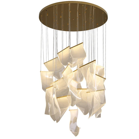 Modern LED Spiral Chandelier