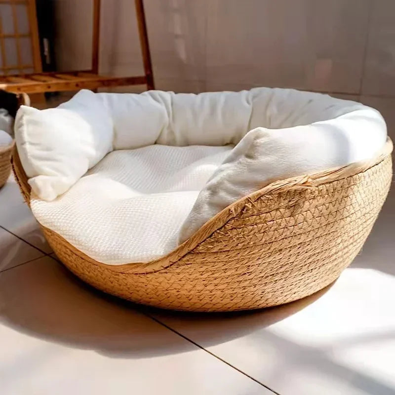 Soft Pet Bed Sofa with Removable Cushion