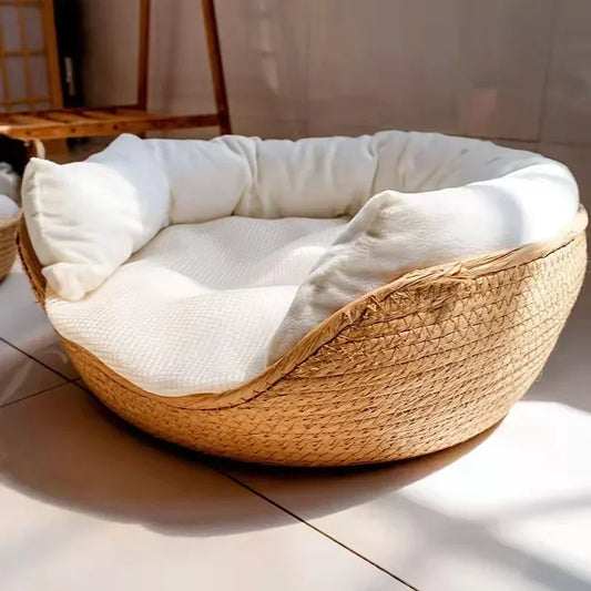 Soft Pet Bed Sofa with Removable Cushion
