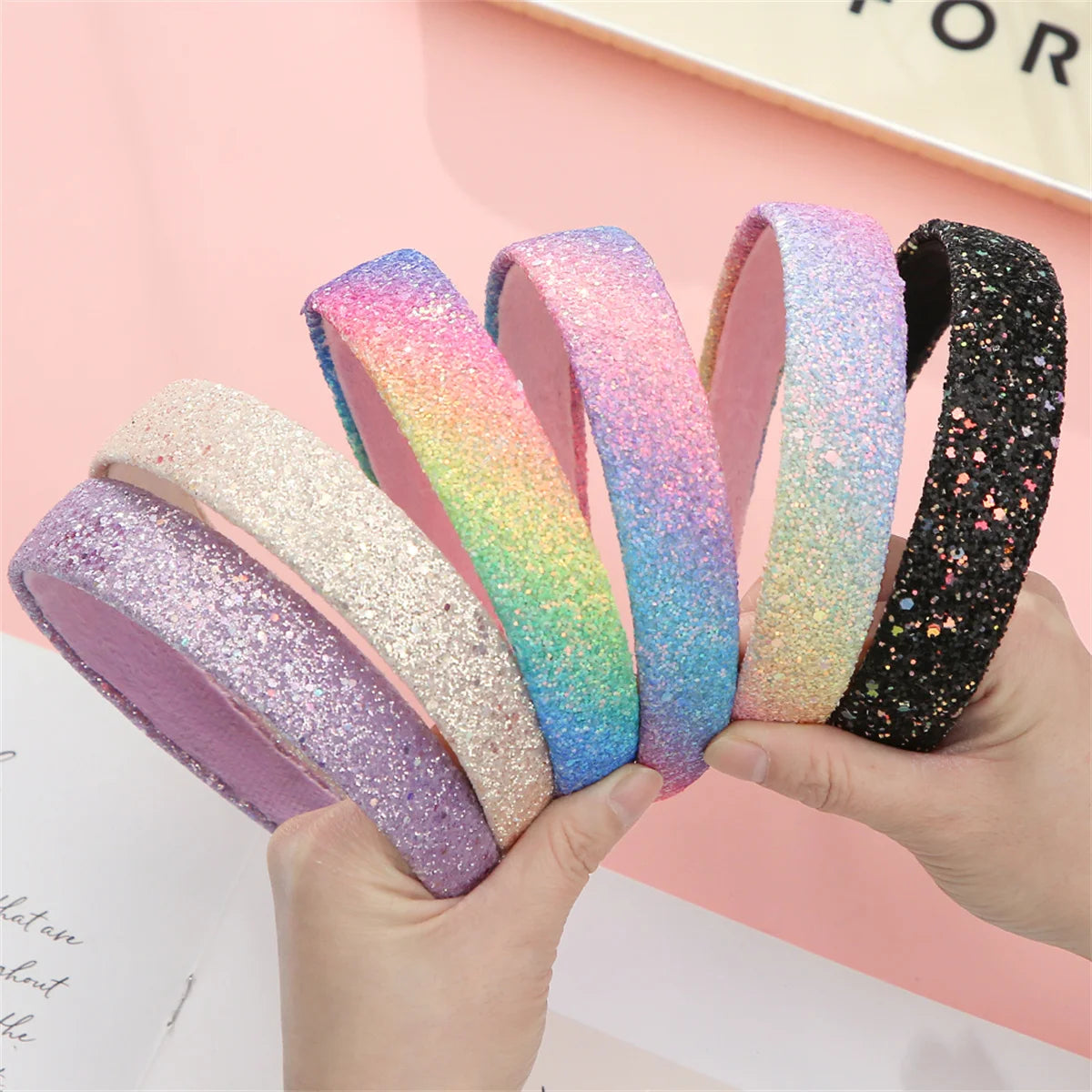 Princess Glitter Wide Headband
