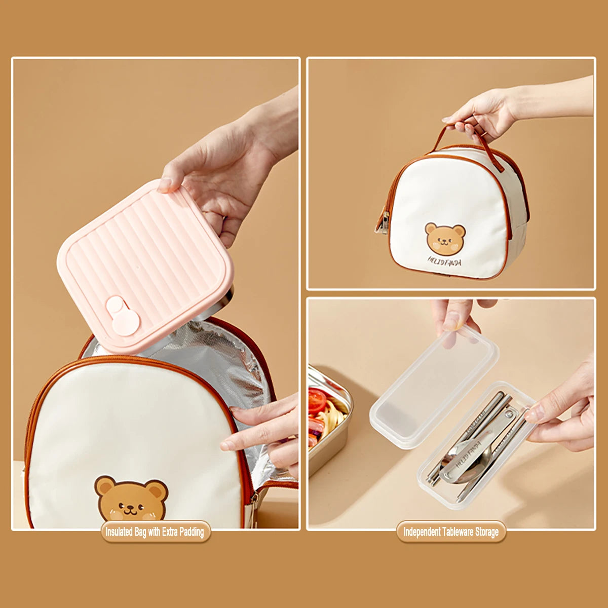 Stackable Leak-Proof Food Container for Meals, Fruits & Salads