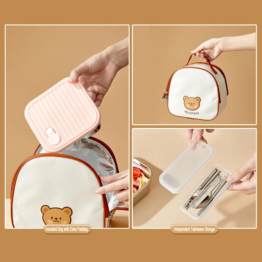 Stackable Leak-Proof Food Container for Meals, Fruits & Salads