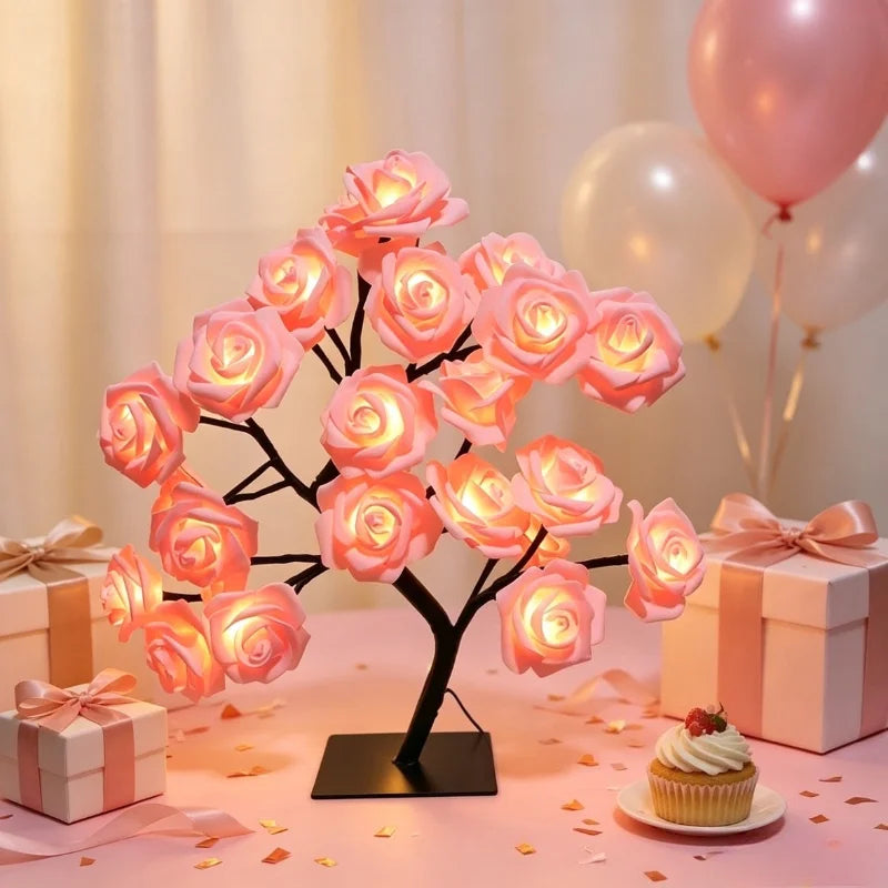 Rose Flower Tree LED Table Lamp